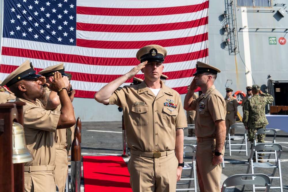 USS Portland (LPD 27) Pins New Chief Petty Officers