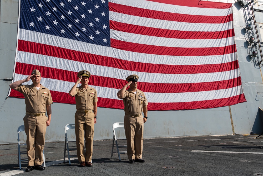USS Portland (LPD 27) Pins New Chief Petty Officers