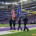 Grand Forks AFB Honor Guard represents Air Force at Vikings game