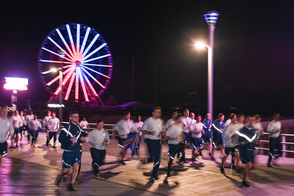 Air Force recruiters run 5k on Atlantic City Boardwalk