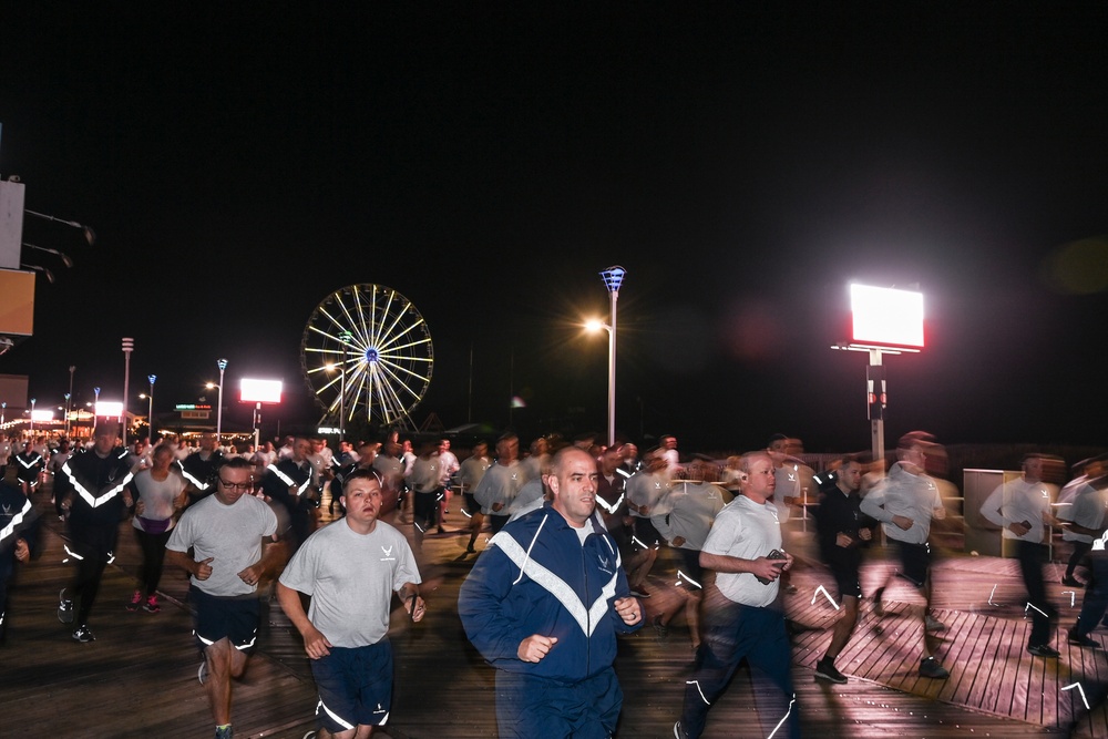 Air Force recruiters run 5k on Atlantic City Boardwalk