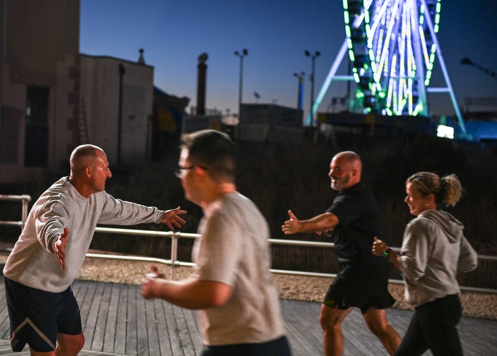 Air Force recruiters run 5k on Atlantic City Boardwalk