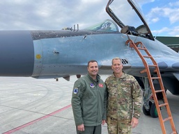 118th Wing Leadership in Bulgaria