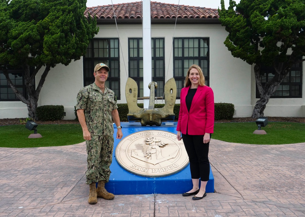 The Honorable Meredith Berger Tours Naval Base San Diego