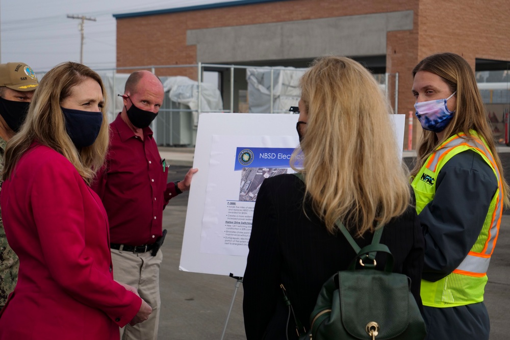 The Honorable Meredith Berger Tours Naval Base San Diego