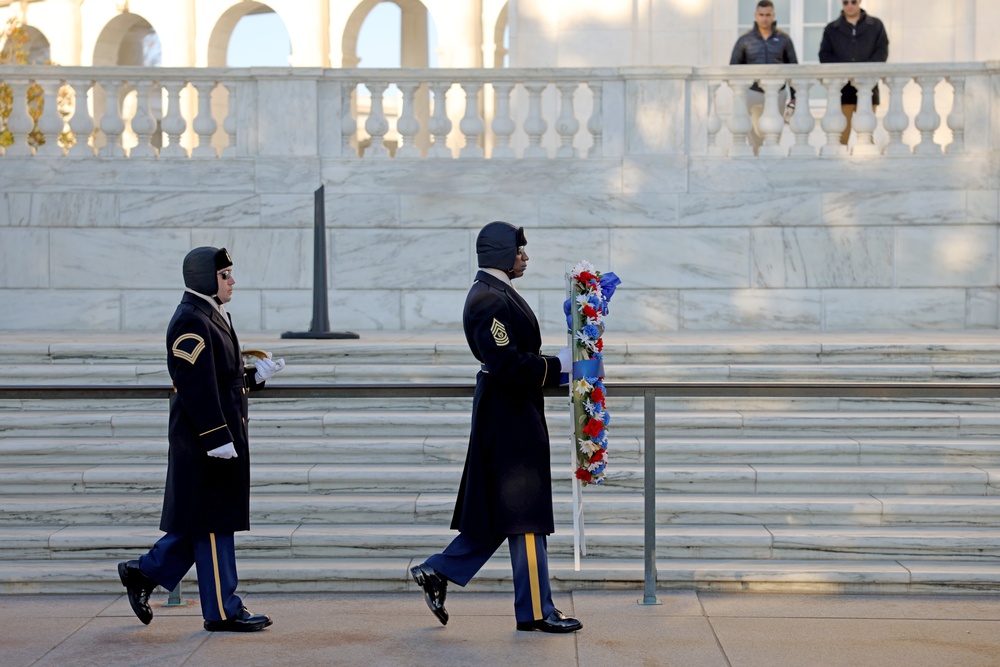 MCICOM SgtMaj Radel Participates in the Joint Wreath Laying Ceremony