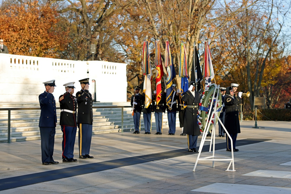 MCICOM SgtMaj Radel Participates in the Joint Wreath Laying Ceremony