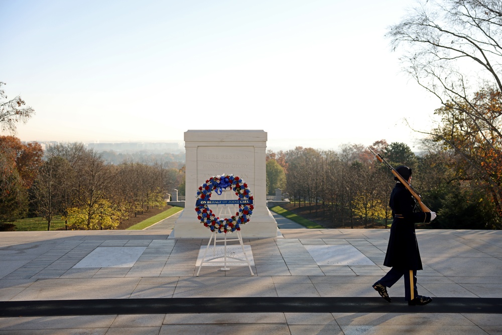 MCICOM SgtMaj Radel Participates in the Joint Wreath Laying Ceremony