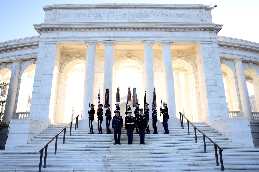 MCICOM SgtMaj Radel Participates in the Joint Wreath Laying Ceremony