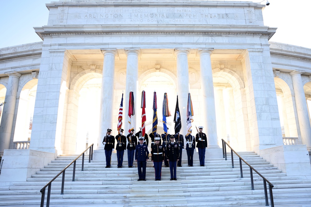 MCICOM SgtMaj Radel Participates in the Joint Wreath Laying Ceremony