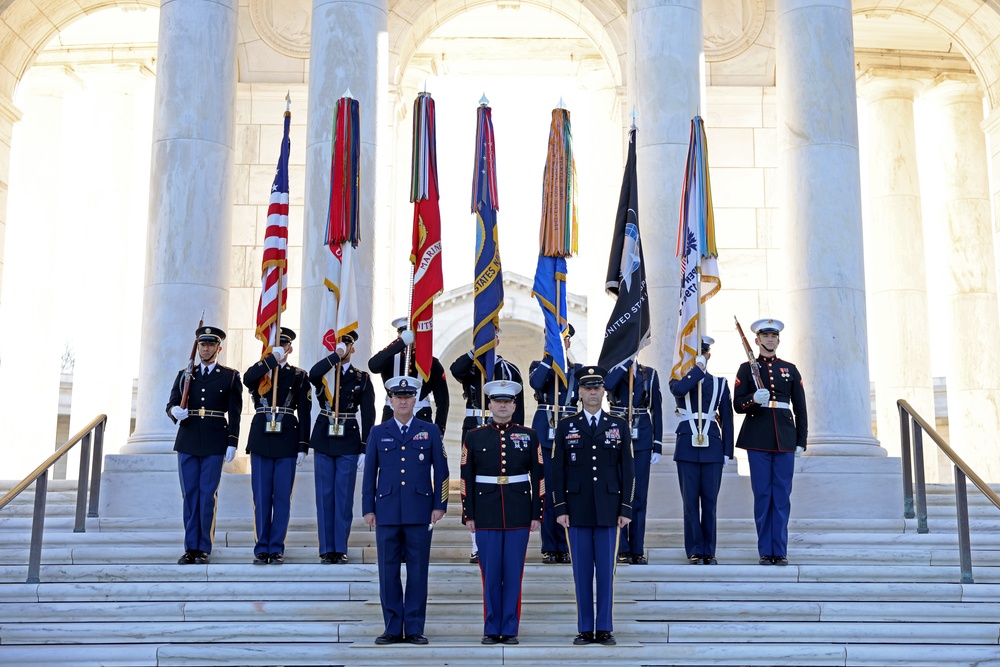 MCICOM SgtMaj Radel Participates in the Joint Wreath Laying Ceremony