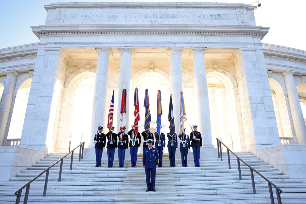 MCICOM SgtMaj Radel Participates in the Joint Wreath Laying Ceremony