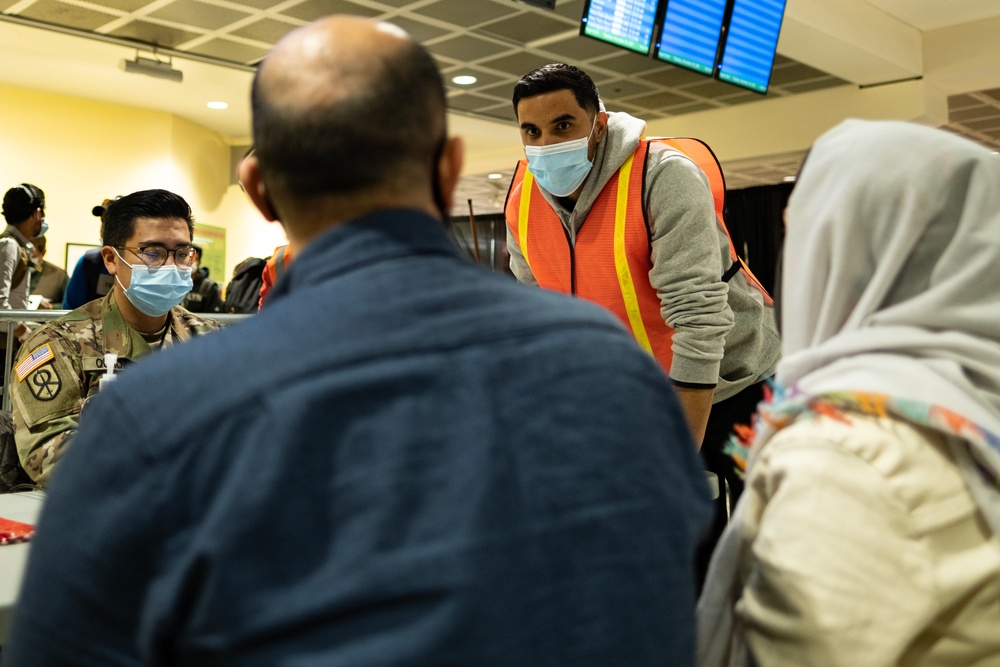 Afghan Guests Arrive in Philadelphia International Airport