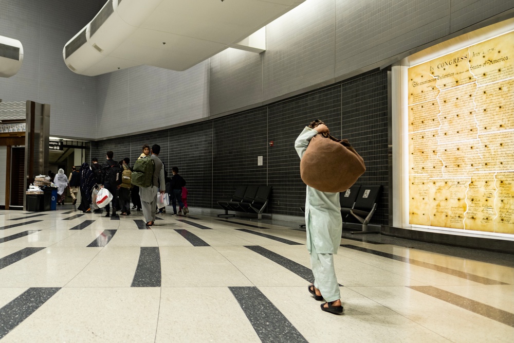 Afghan Guests Arrive in Philadelphia International Airport