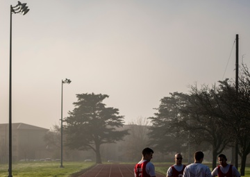 Foggy morning on Travis AFB