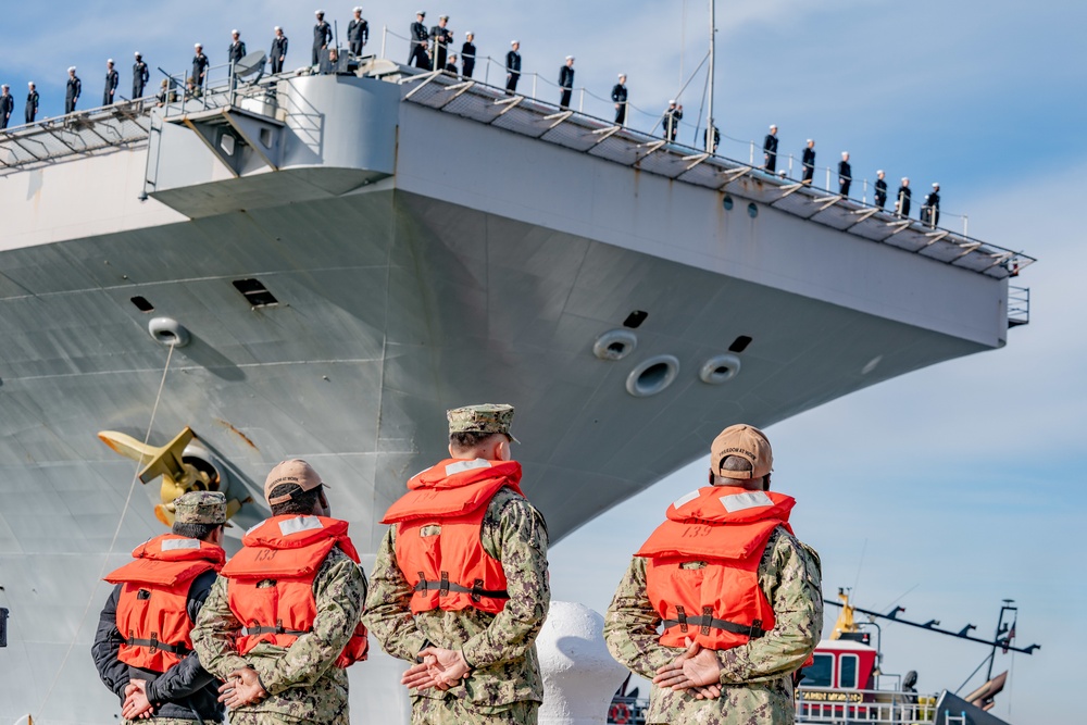 USS Harry S. Truman Departs Naval Station Norfolk