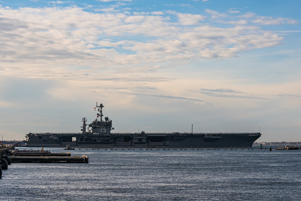 USS Harry S. Truman Departs Naval Station Norfolk