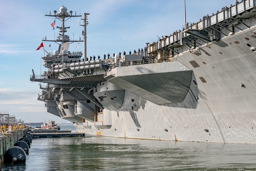 USS Harry S. Truman Departs Naval Station Norfolk