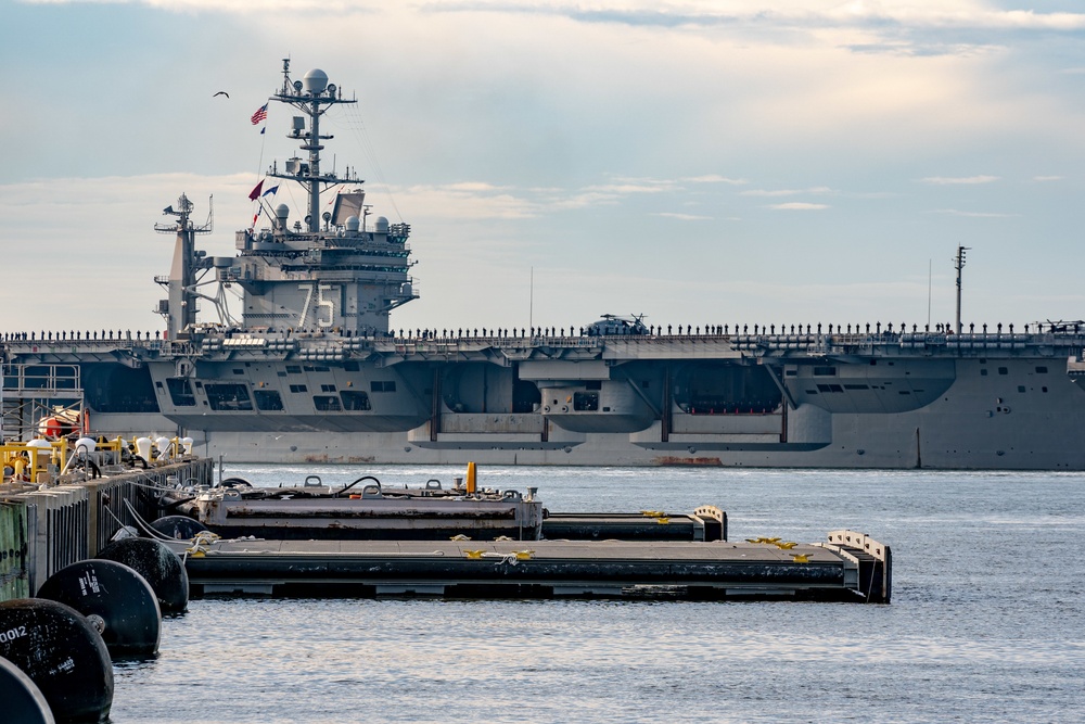 USS Harry S. Truman Departs Naval Station Norfolk