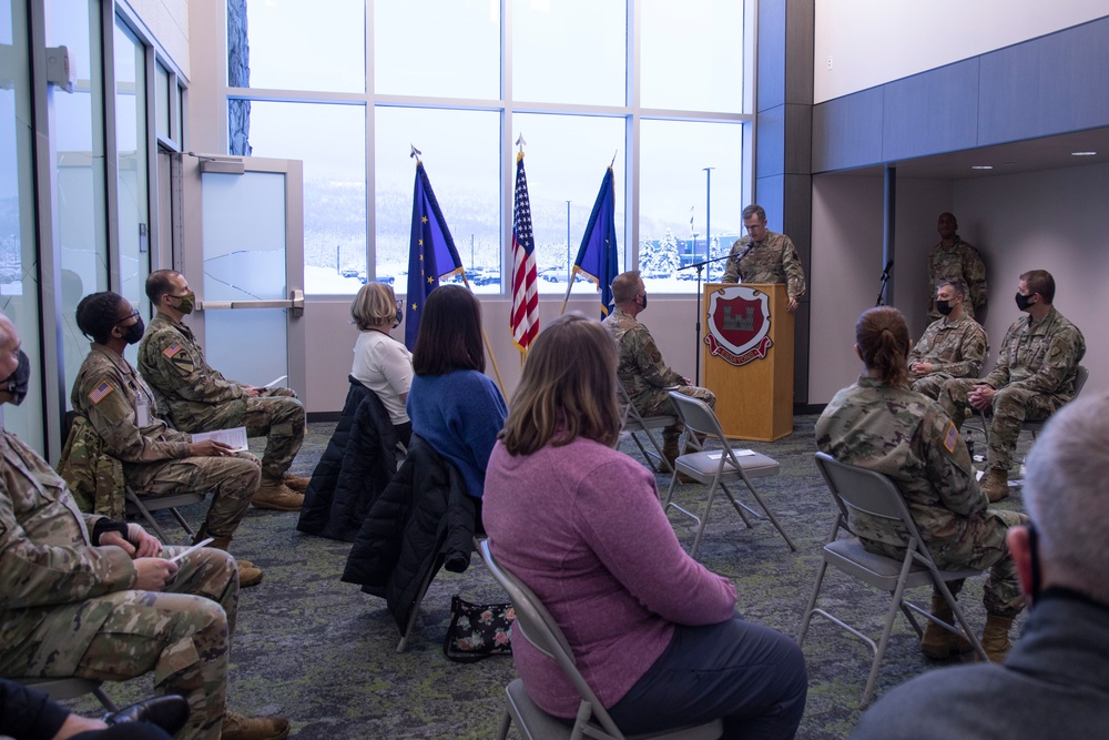 Ribbon cutting ceremony for new Alaska National Guard USPFO facility