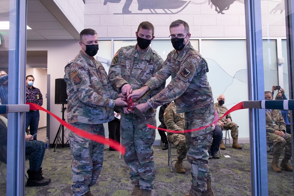 Ribbon cutting ceremony for new Alaska National Guard USPFO facility