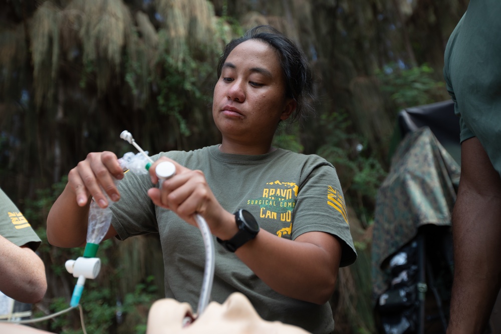 U.S. Navy Bravo Surgical Co., 3d Medical Battalion, supports Operation Big Wave, MCTAB, Hawaii