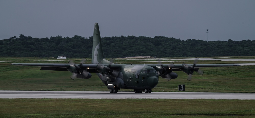 C-130s arrive at Andersen AFB for Operation Christmas Drop