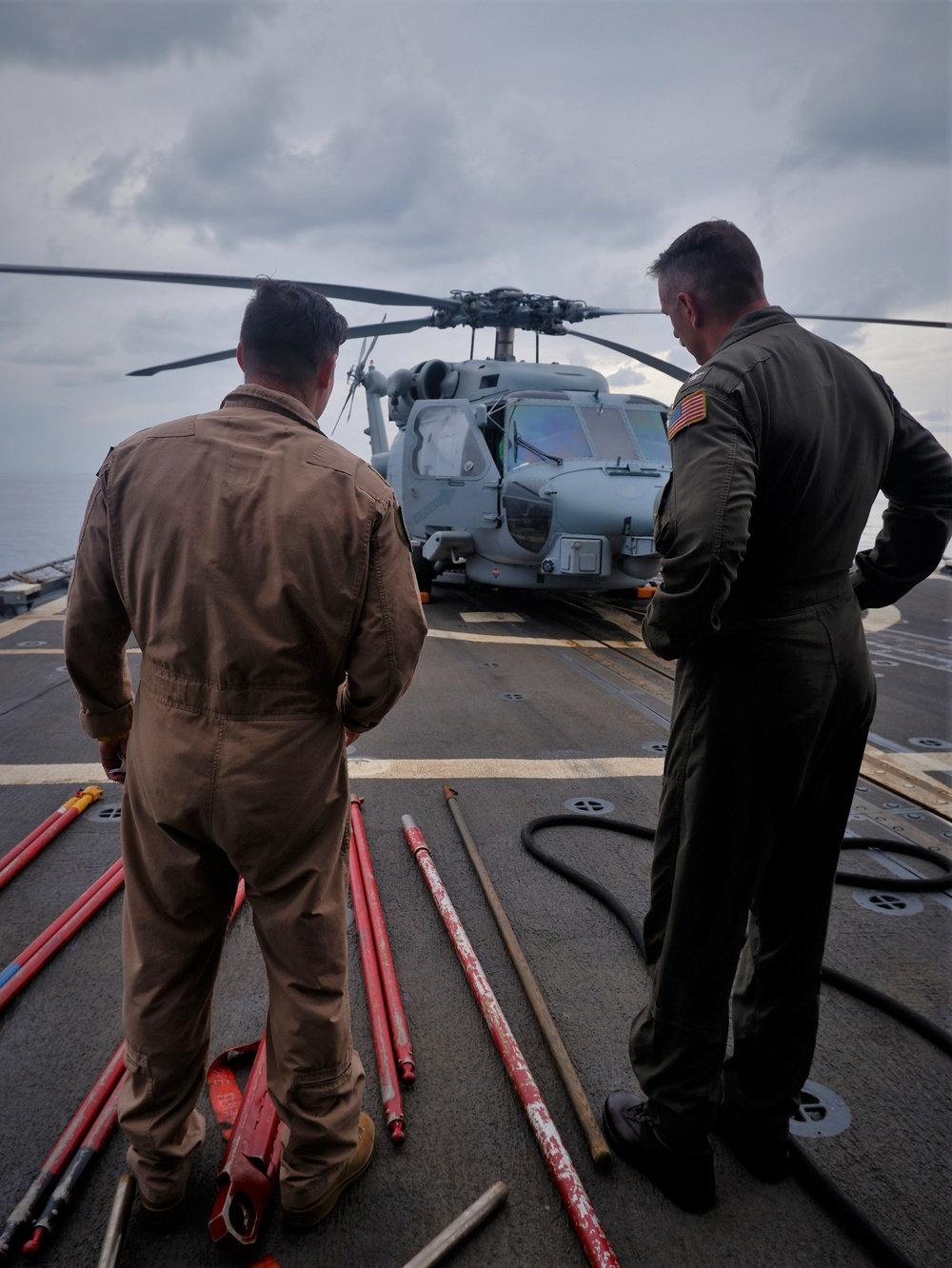 Commander Carrier Air Wing 2 Visits USS Lake Champlain