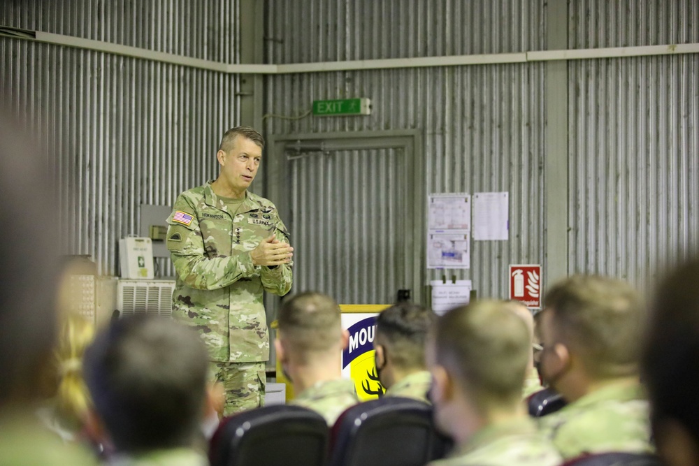 CNGB GEN Daniel Hokanson Visits Deployed Troops in Kosovo Thanksgiving Day