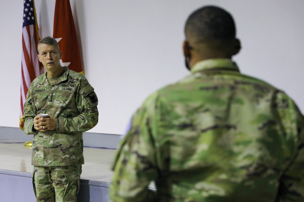 CNGB GEN Daniel Hokanson Visits Deployed Troops in Kosovo Thanksgiving Day