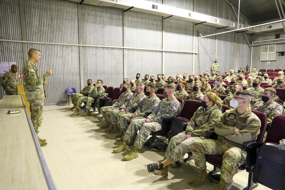 CNGB GEN Daniel Hokanson Visits Deployed Troops in Kosovo Thanksgiving Day