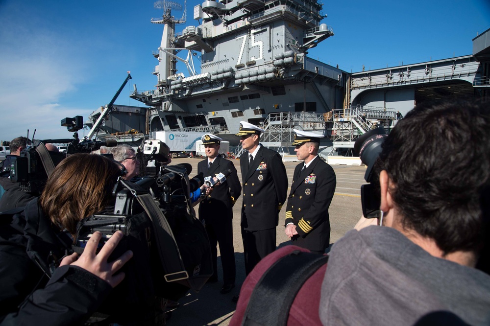 Truman departed Naval Station Norfolk as part of Harry S. Truman Carrier Strike Group’s (HSTCSG) deployment