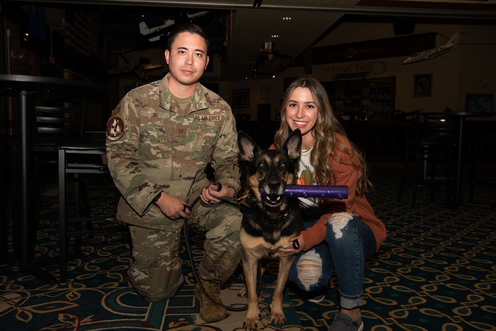 Military Working Dog Rea retires.