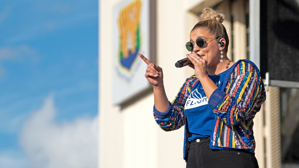Country singer Lauren Alaina performs at MacDill