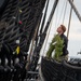 Sailors decorate USS Constitution