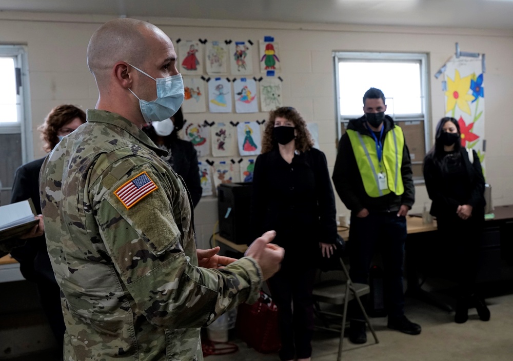 Task Force Atterbury: Illinois Emergency Management Agency personnel learn about evacuee resettlement