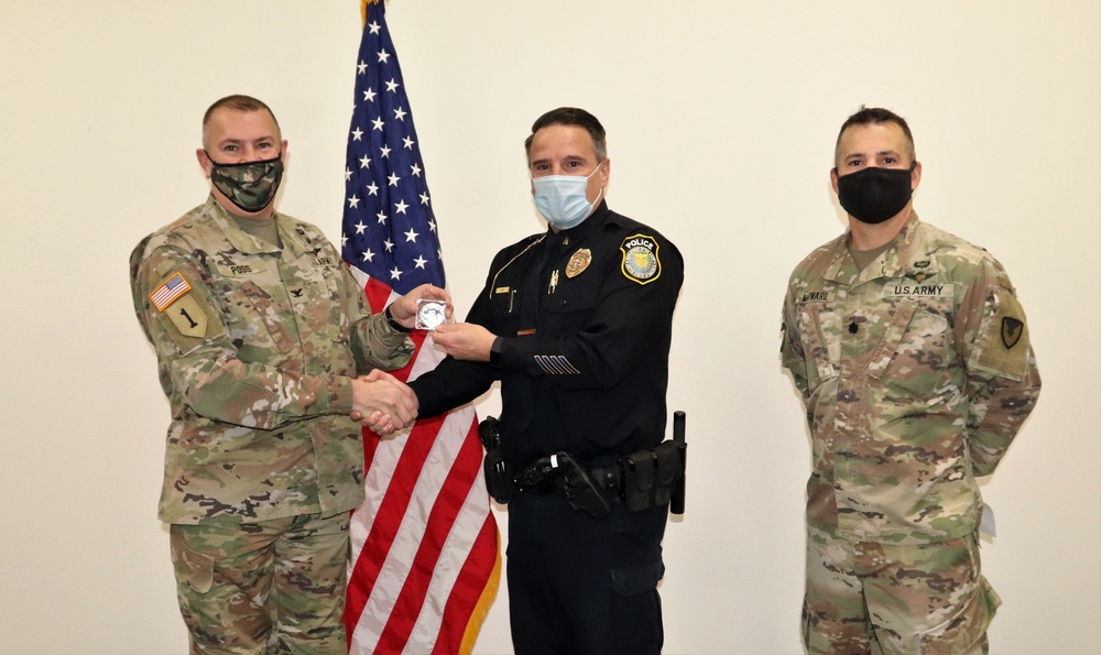 Fort McCoy police officers recognized by garrison leadership