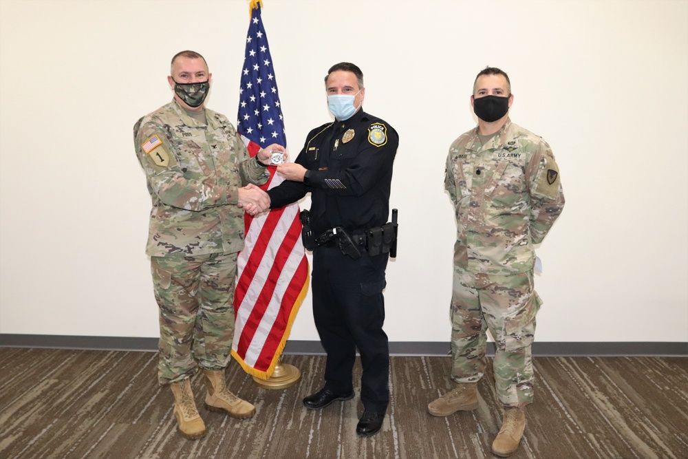 Fort McCoy police officers recognized by garrison leadership