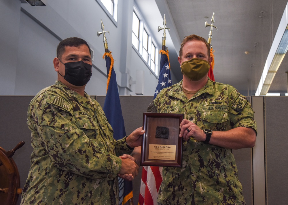 USS Comstock Arizona Relic Presentation