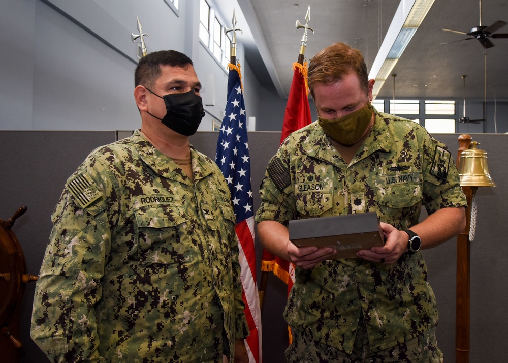 USS Comstock Arizona Relic Presentation