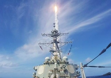 USS Barry Presented Spokane Trophy
