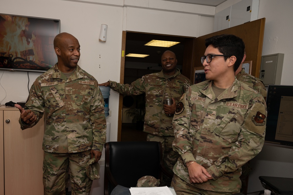 CMSAF Bass visits RAB, holds all-call