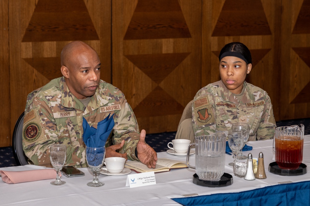 CMSAF Bass visits RAB, holds all-call