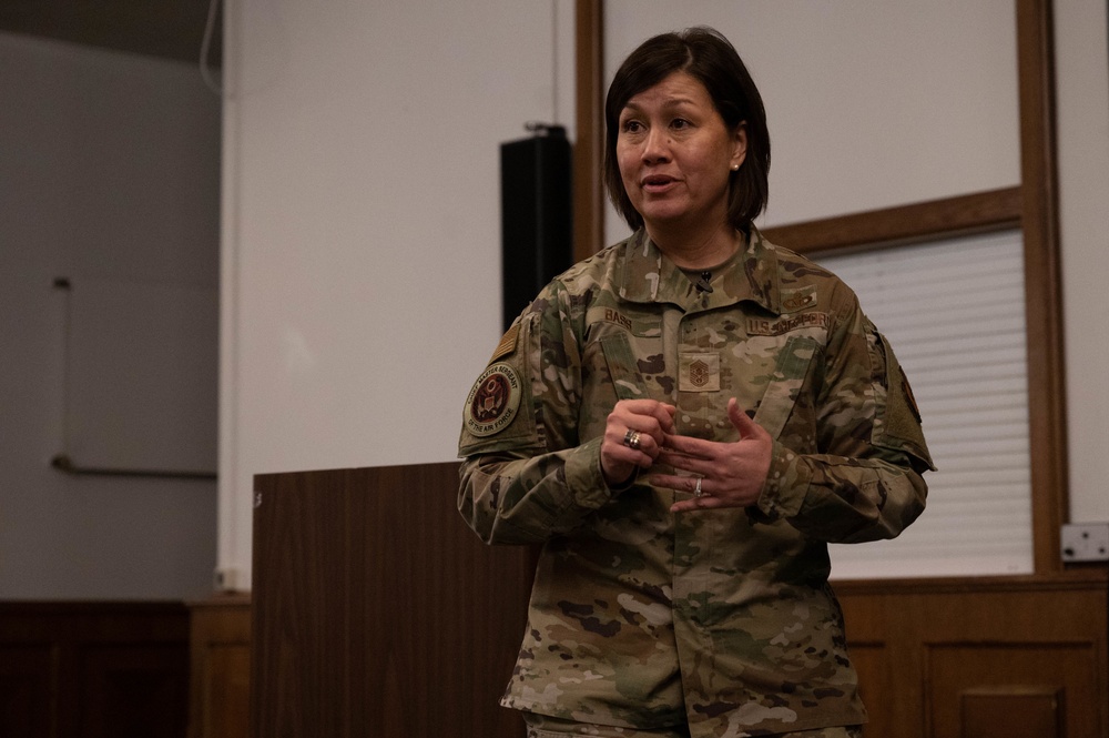 CMSAF Bass visits RAB, holds all-call