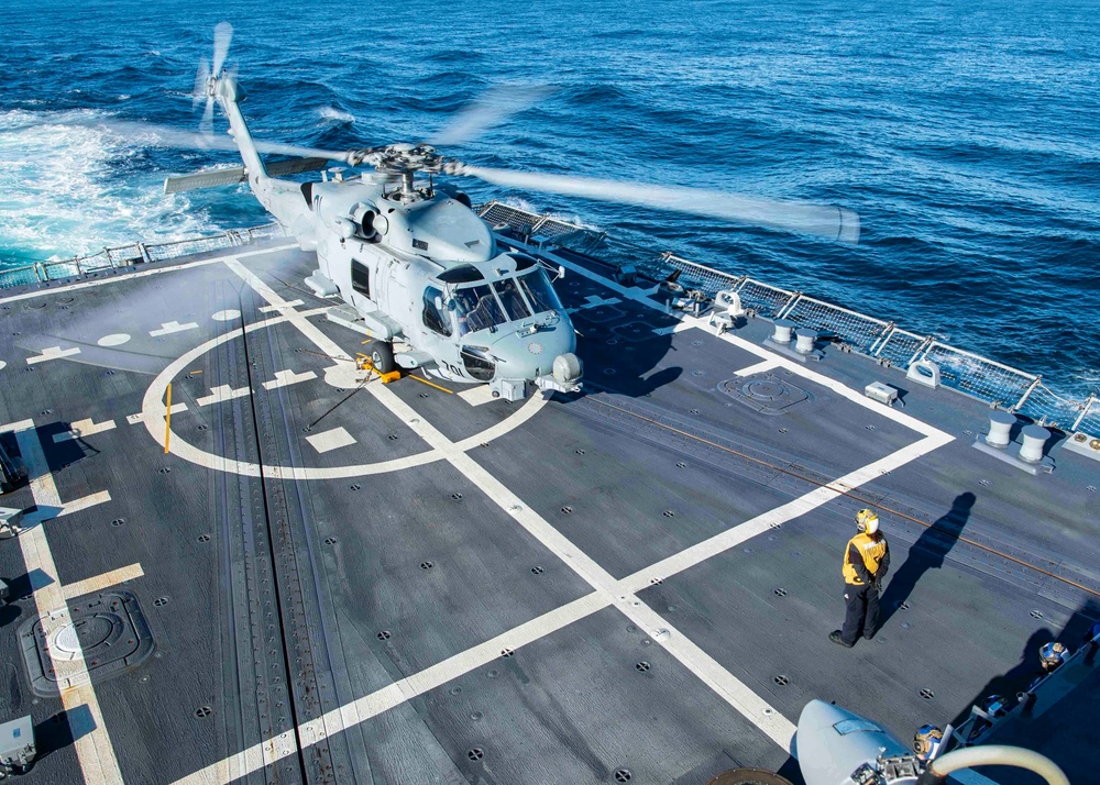 USS Gridley Flight Operations