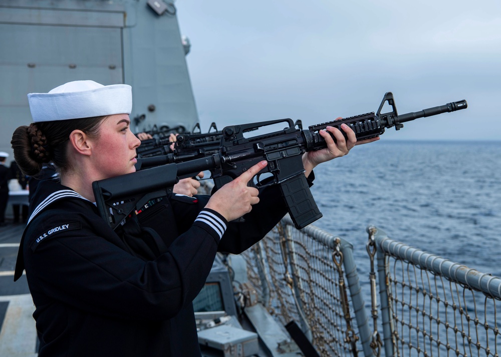 USS Gridley Burial at Sea Ceremony