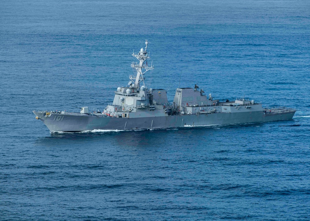 USS Gridley Navigation Exercise