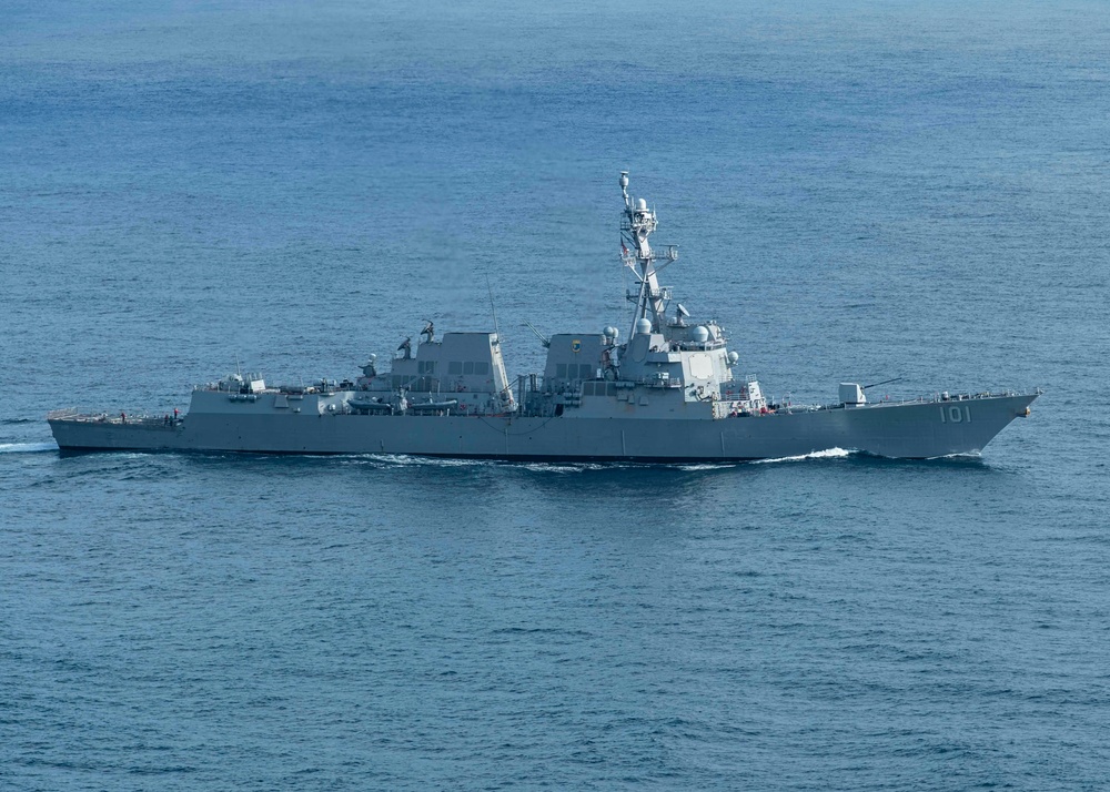 USS Gridley Navigation Exercise