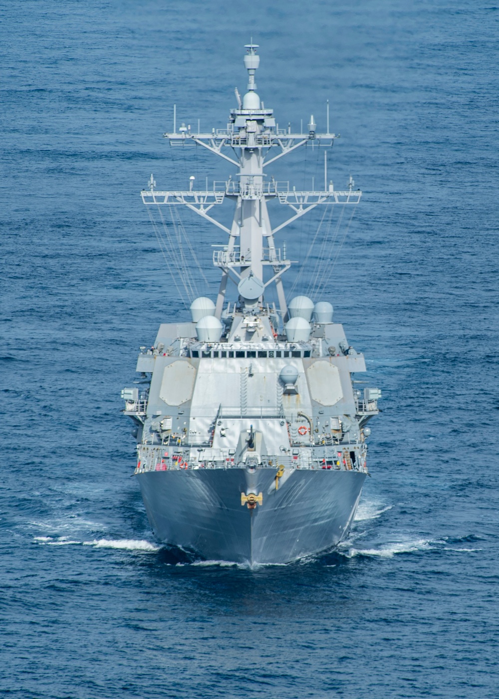 USS Gridley Navigation Exercise