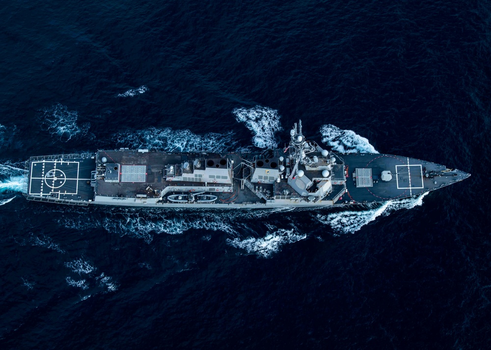 USS Gridley Navigation Exercise